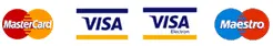 Visa, MasterCard and Maestro