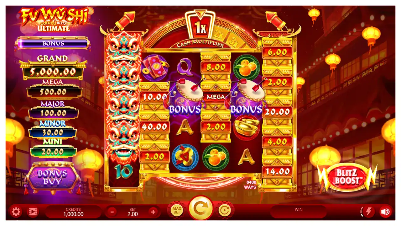 Fu Wǔ Shī Gold Blitz Ultimate slot s1