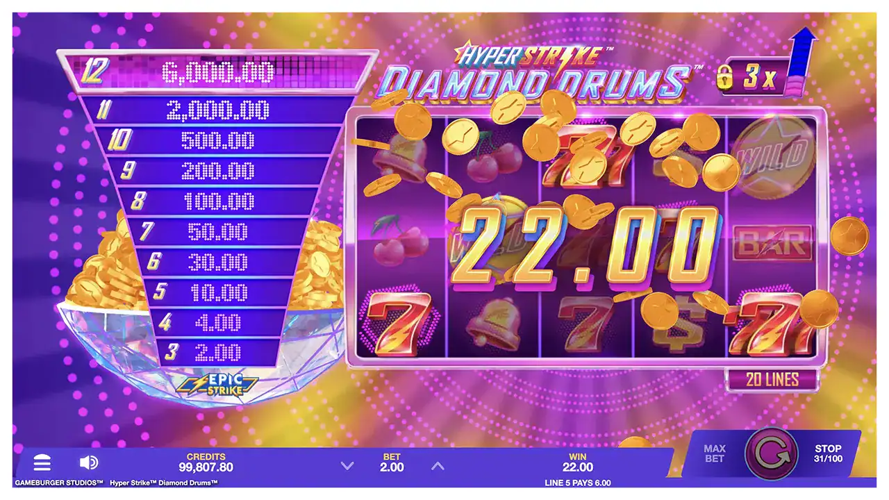 Hyper Strike Diamond Drums s2