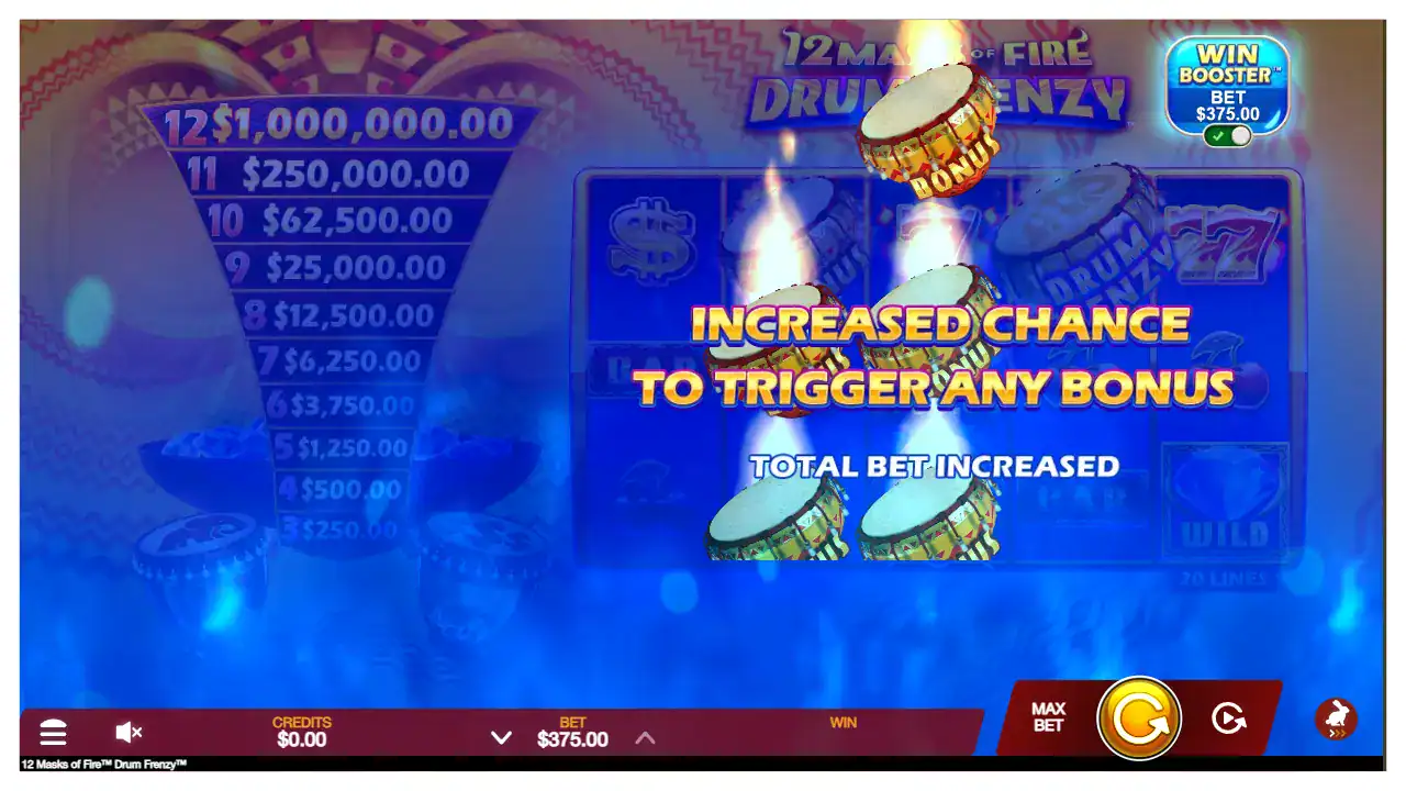 12 Masks of Fire Drum Frenzy s2