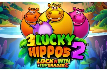3 Lucky Hippos 2 slot cover